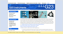 Desktop Screenshot of g23instruments.com